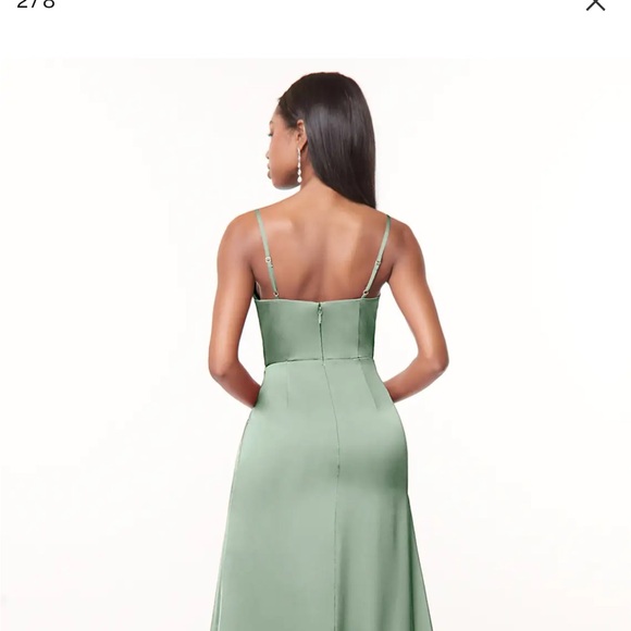 Azazie Maci Dress - Agave - Size A10 - Picture 3 of 6